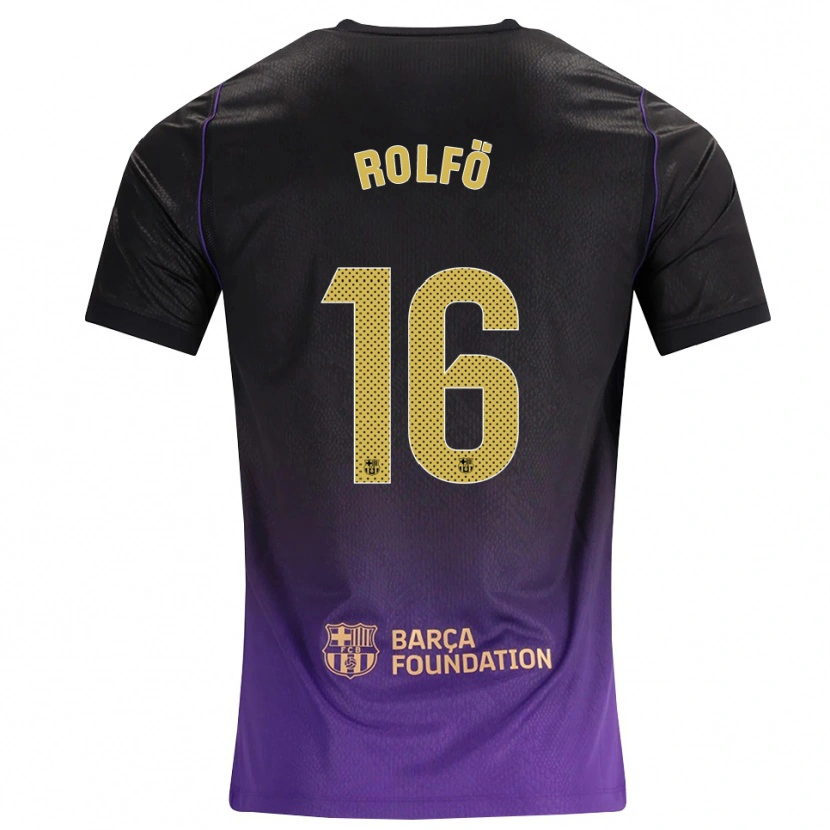 Danxen Damen Fridolina Rolfo #16 Lila Gelb Schwarz Auswärtstrikot Trikot 2026/27 T-Shirt Österreich