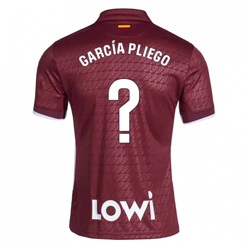 Danxen Damen Hugo García Pliego #0 Dunkelrot Weiß Auswärtstrikot Trikot 2026/27 T-Shirt Österreich