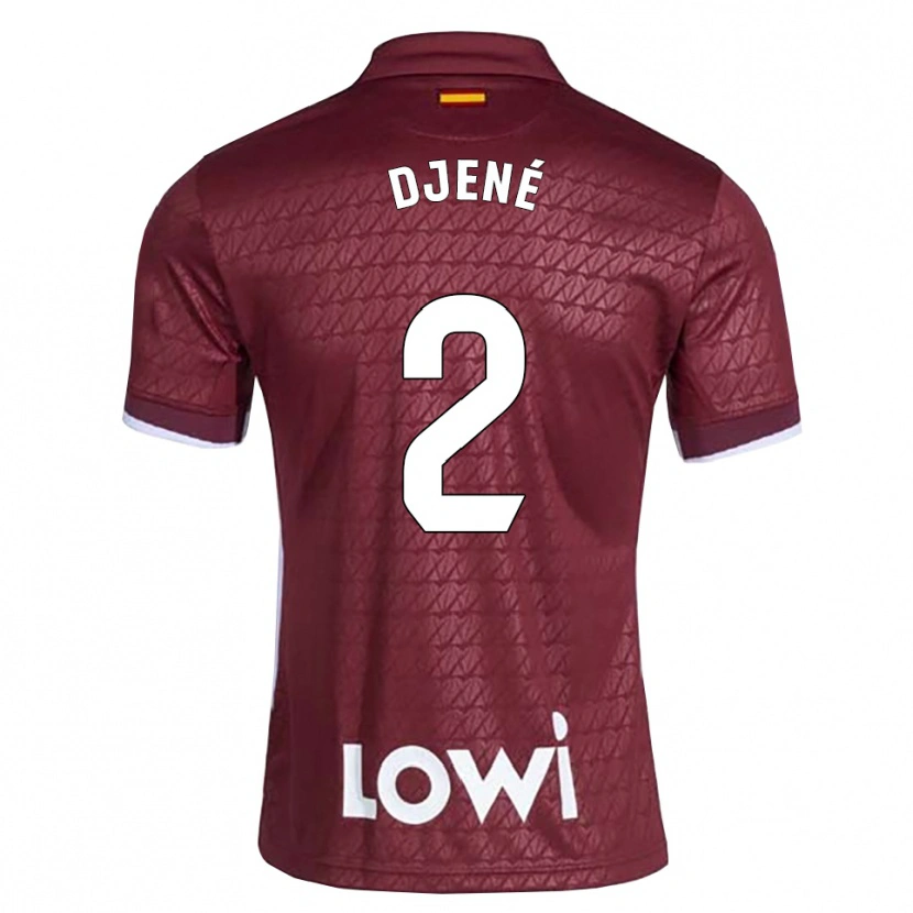 Danxen Damen Dakonam Djené #2 Dunkelrot Weiß Auswärtstrikot Trikot 2026/27 T-Shirt Österreich