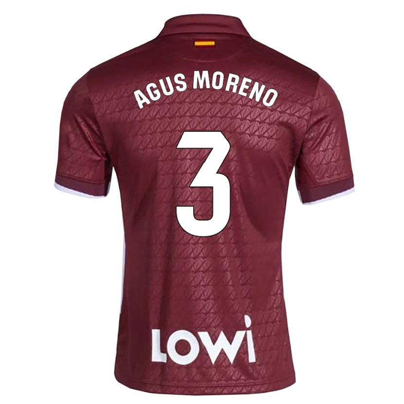 Danxen Damen Agus Moreno #3 Dunkelrot Weiß Auswärtstrikot Trikot 2026/27 T-Shirt Österreich