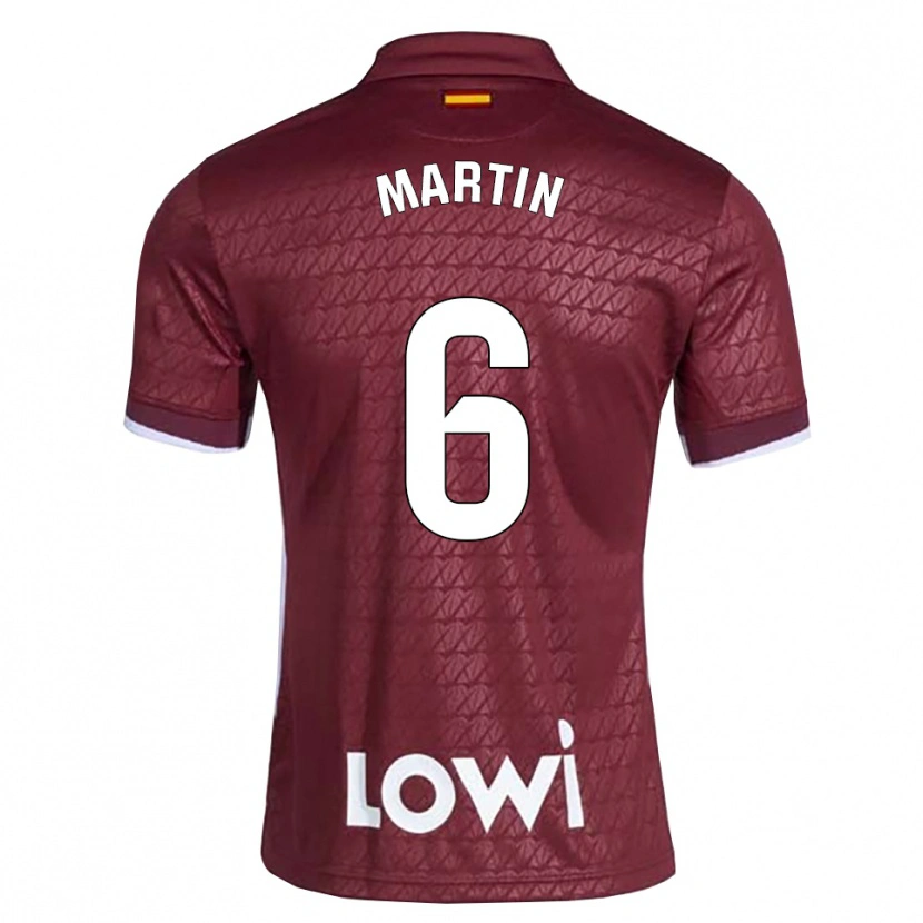 Danxen Damen Mario Martín #6 Dunkelrot Weiß Auswärtstrikot Trikot 2026/27 T-Shirt Österreich