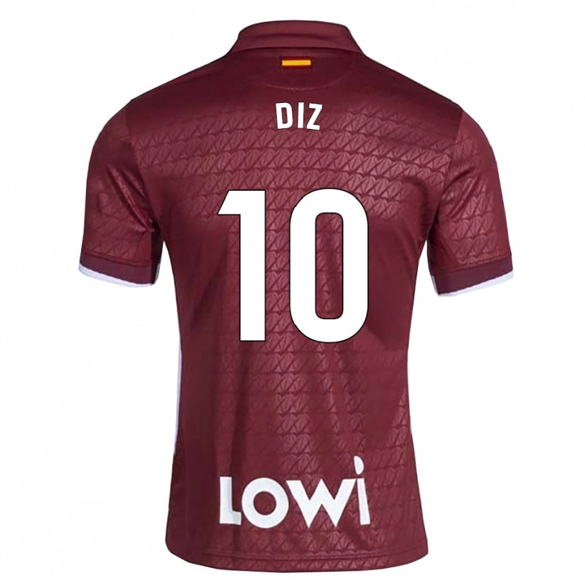 Danxen Damen Rafa Diz #10 Dunkelrot Weiß Auswärtstrikot Trikot 2026/27 T-Shirt Österreich