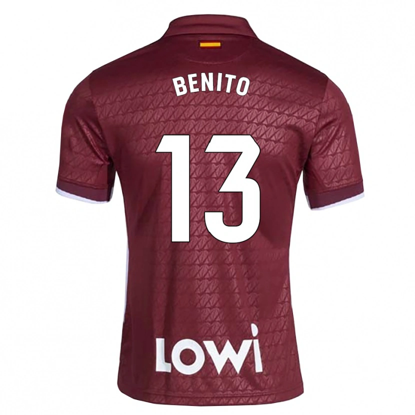 Danxen Damen Jorge Benito #13 Dunkelrot Weiß Auswärtstrikot Trikot 2026/27 T-Shirt Österreich