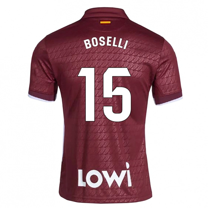 Danxen Damen Sebastián Boselli #15 Dunkelrot Weiß Auswärtstrikot Trikot 2026/27 T-Shirt Österreich