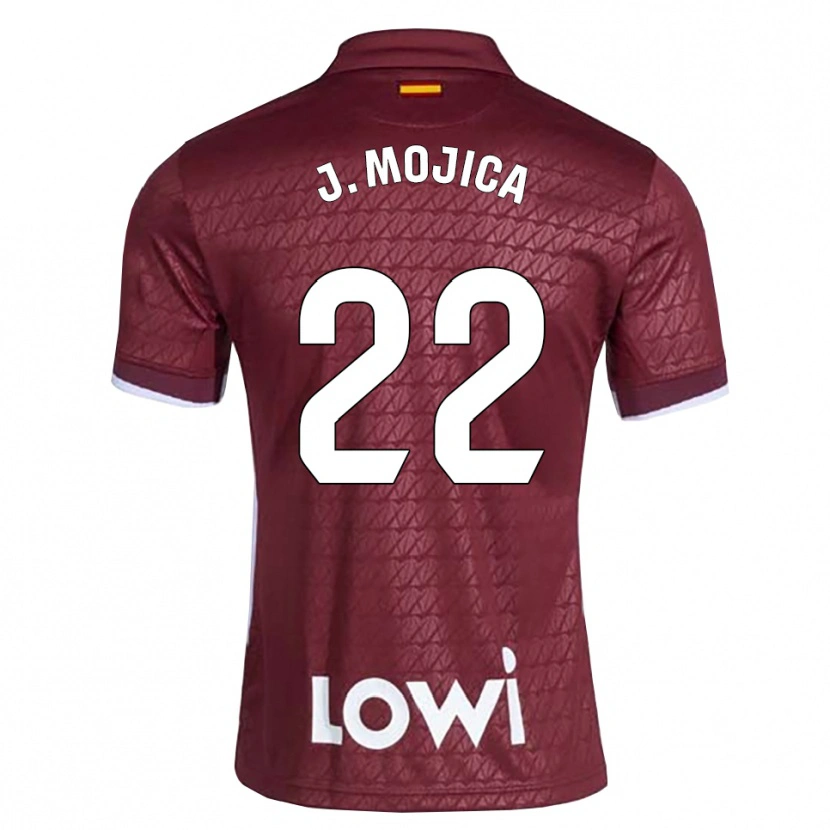 Danxen Damen Johan Mojica #22 Dunkelrot Weiß Auswärtstrikot Trikot 2026/27 T-Shirt Österreich