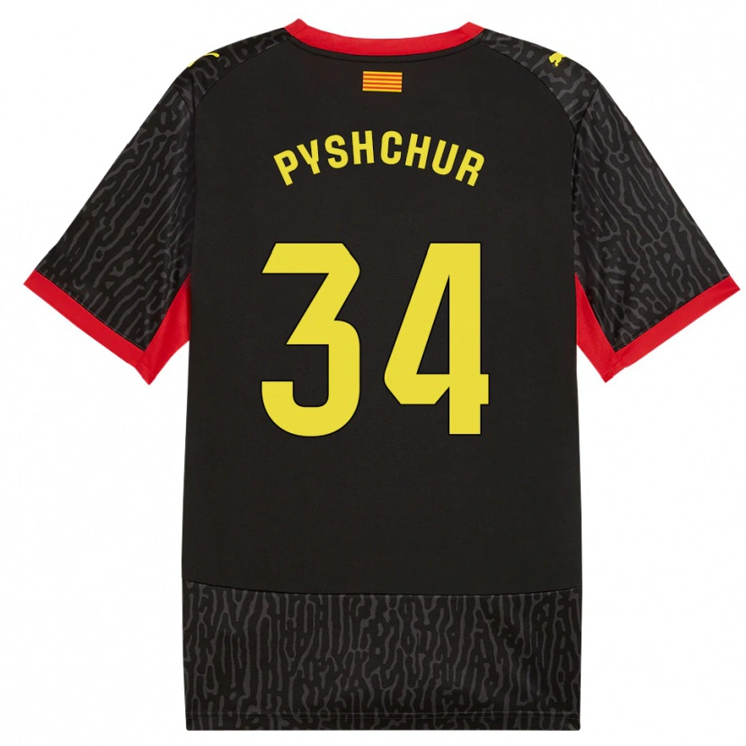 Danxen Damen Oleksandr Pyshchur #34 Schwarz Gelb Rot Auswärtstrikot Trikot 2026/27 T-Shirt Österreich