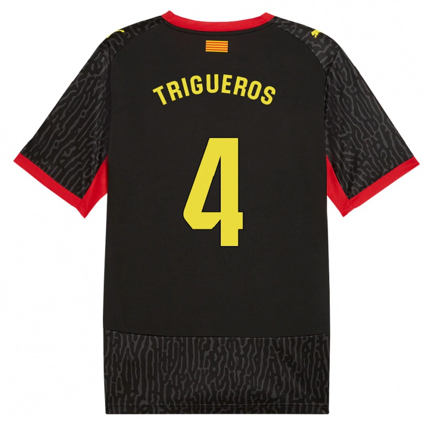 Danxen Damen Pol Trigueros #4 Schwarz Gelb Rot Auswärtstrikot Trikot 2026/27 T-Shirt Österreich