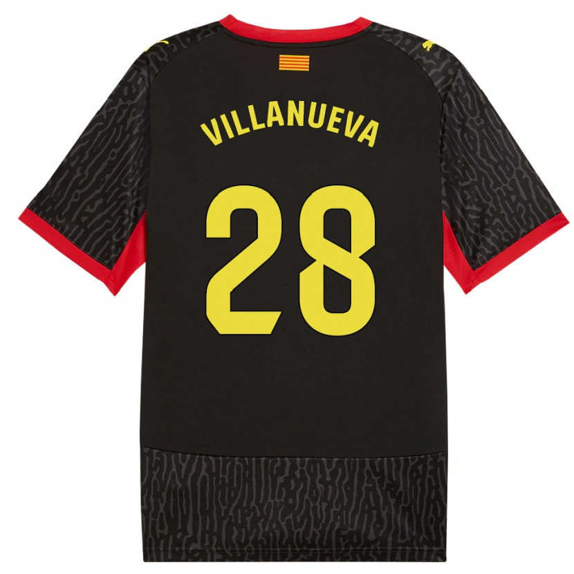 Danxen Damen Pablo Villanueva #28 Schwarz Gelb Rot Auswärtstrikot Trikot 2026/27 T-Shirt Österreich