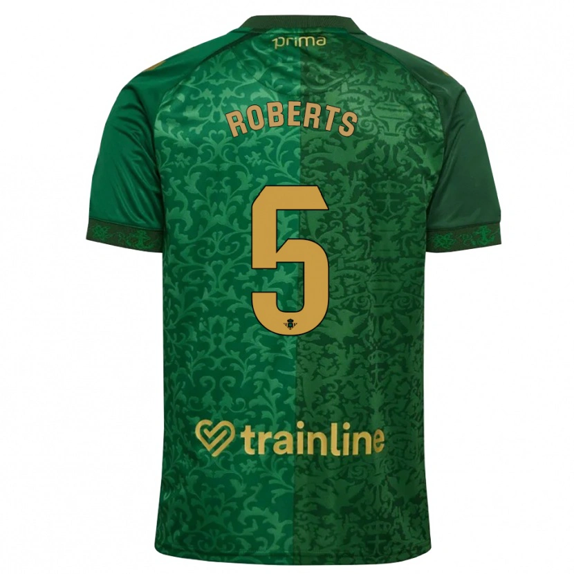 Danxen Damen Rhiannon Roberts #5 Waldgrün Dunkelgoldrute Auswärtstrikot Trikot 2026/27 T-Shirt Österreich