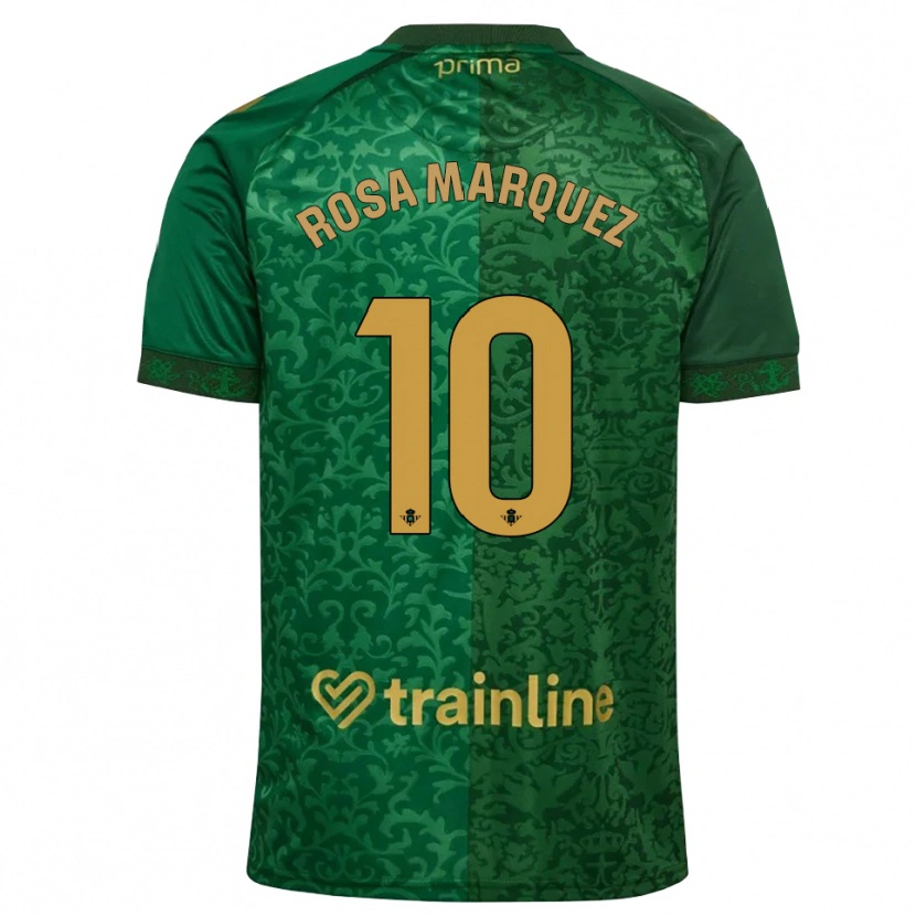 Danxen Damen Rosa Márquez Baena #10 Waldgrün Dunkelgoldrute Auswärtstrikot Trikot 2026/27 T-Shirt Österreich