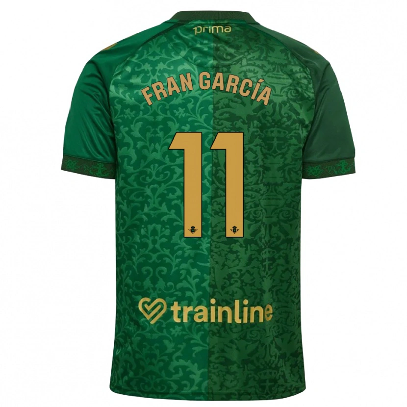 Danxen Damen Fran García #11 Waldgrün Dunkelgoldrute Auswärtstrikot Trikot 2026/27 T-Shirt Österreich