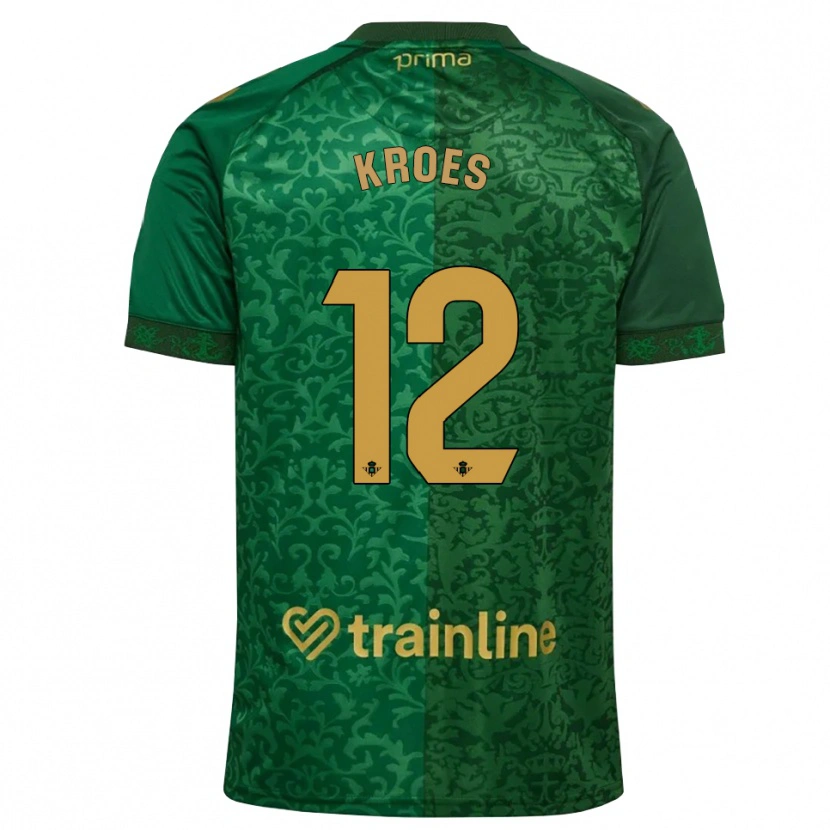 Danxen Damen Victor Kroes #12 Waldgrün Dunkelgoldrute Auswärtstrikot Trikot 2026/27 T-Shirt Österreich