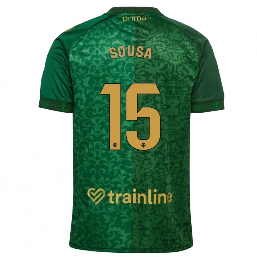 Danxen Damen Vasco Sousa #15 Waldgrün Dunkelgoldrute Auswärtstrikot Trikot 2026/27 T-Shirt Österreich