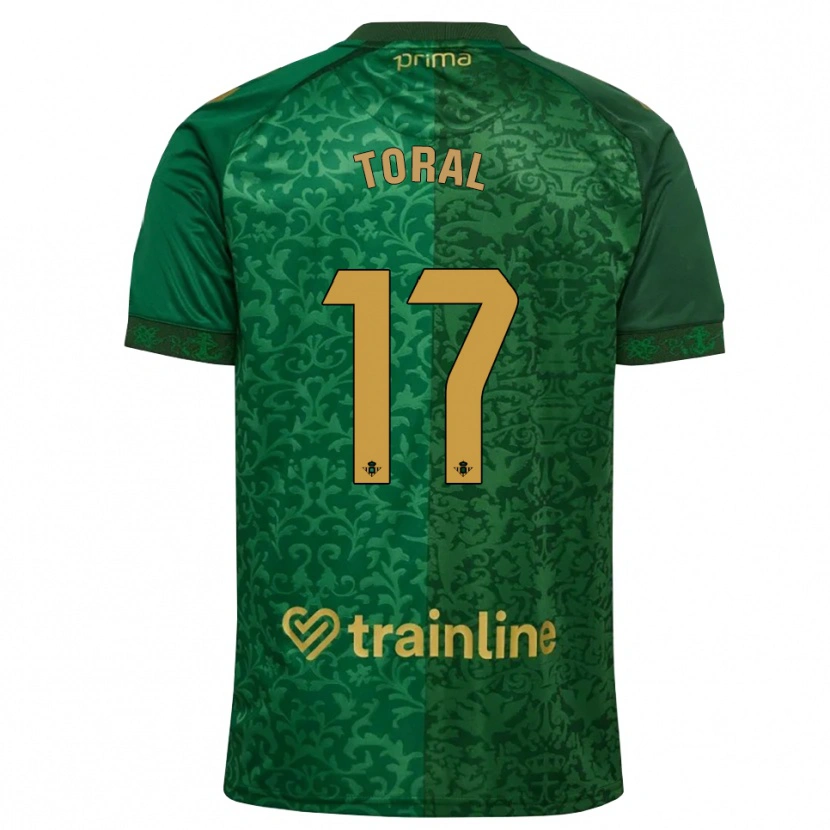 Danxen Damen Antonio Toral #17 Waldgrün Dunkelgoldrute Auswärtstrikot Trikot 2026/27 T-Shirt Österreich