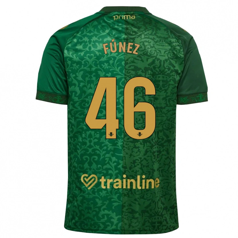 Danxen Damen Rica Fúnez #46 Waldgrün Dunkelgoldrute Auswärtstrikot Trikot 2026/27 T-Shirt Österreich