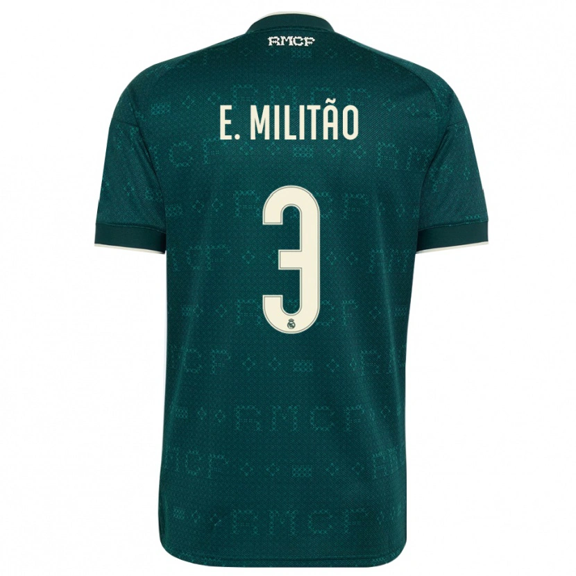 Danxen Damen Éder Militão #3 Dunkelgrauweiß Auswärtstrikot Trikot 2026/27 T-Shirt Österreich