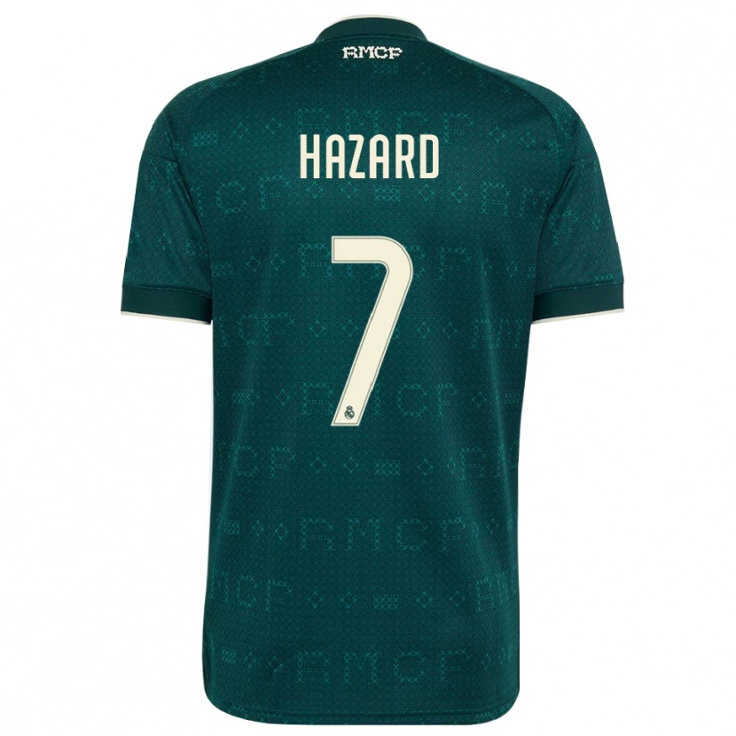 Danxen Damen Eden Hazard #7 Dunkelgrauweiß Auswärtstrikot Trikot 2026/27 T-Shirt Österreich