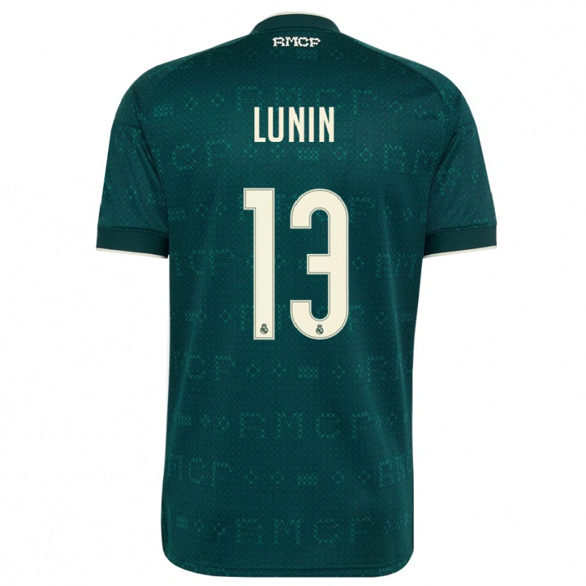 Danxen Damen Andriy Lunin #13 Dunkelgrauweiß Auswärtstrikot Trikot 2026/27 T-Shirt Österreich