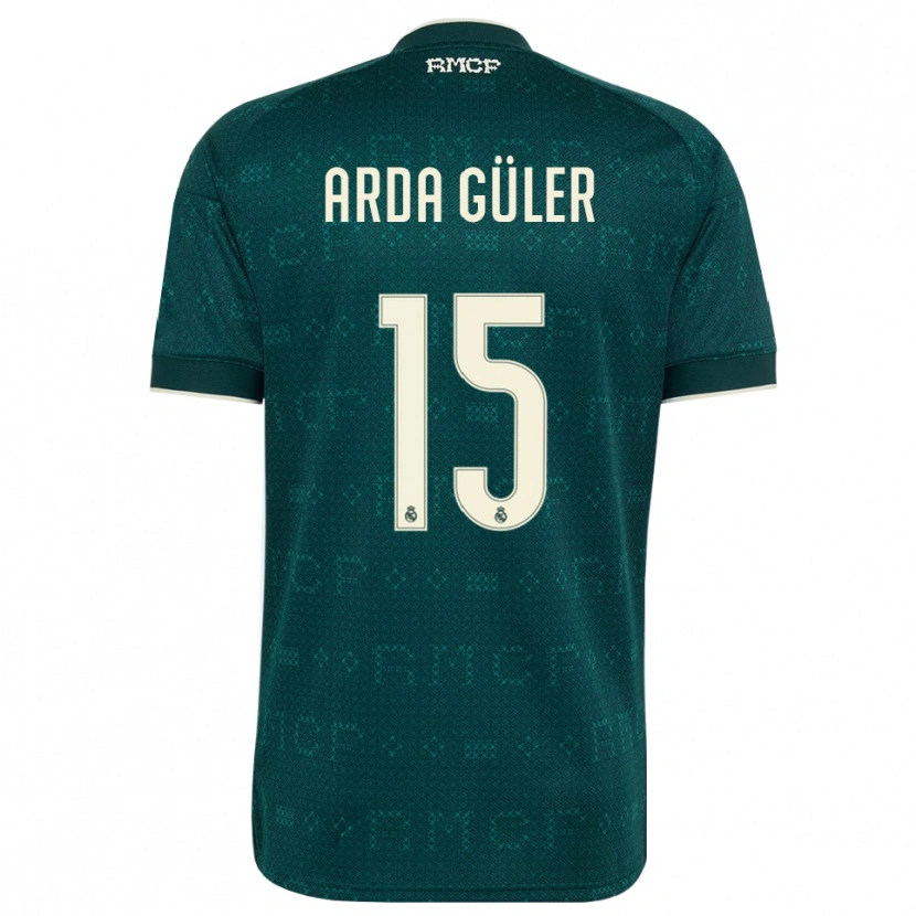 Danxen Damen Arda Güler #15 Dunkelgrauweiß Auswärtstrikot Trikot 2026/27 T-Shirt Österreich
