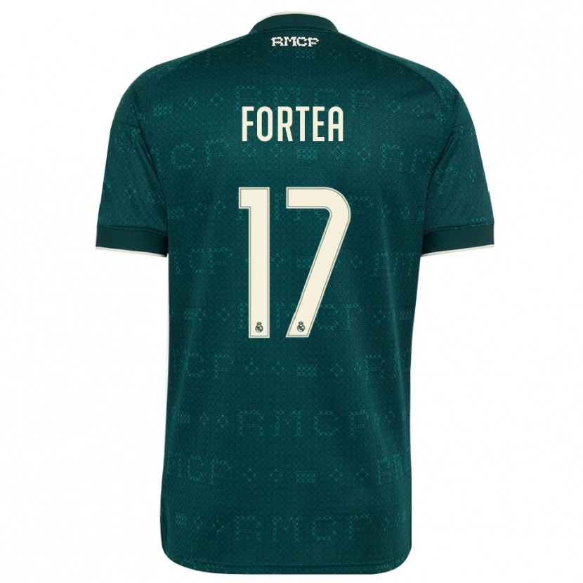 Danxen Damen Jesús Fortea #17 Dunkelgrauweiß Auswärtstrikot Trikot 2026/27 T-Shirt Österreich