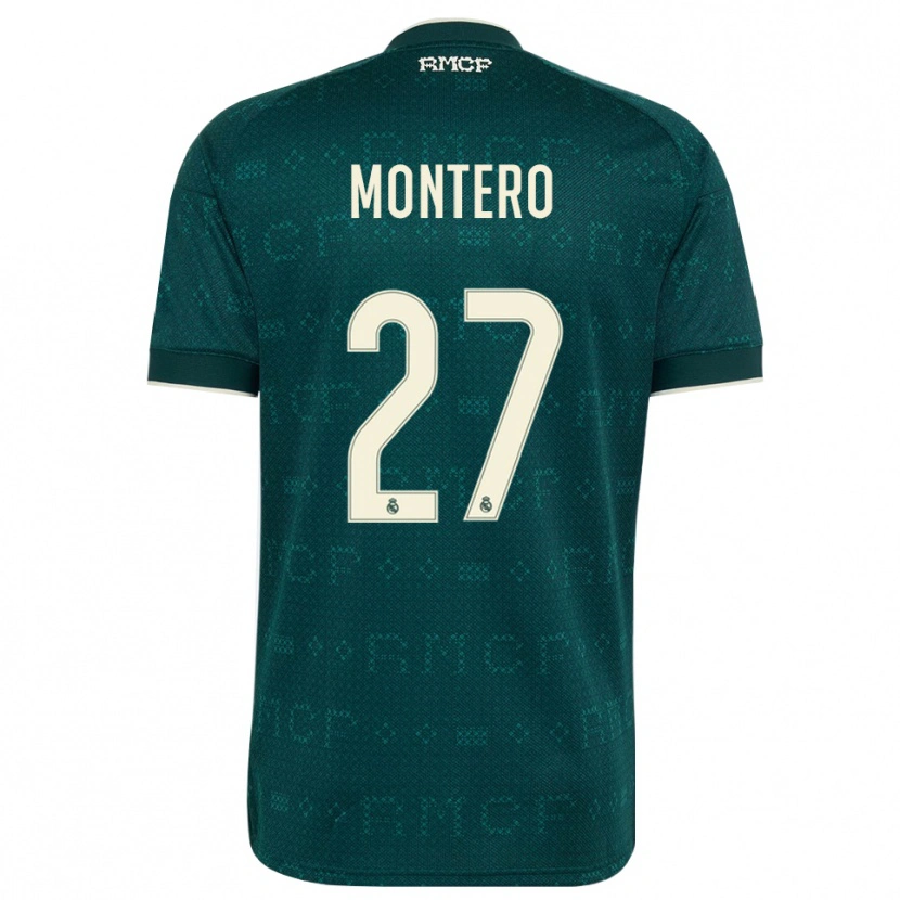 Danxen Damen Pablo Montero #27 Dunkelgrauweiß Auswärtstrikot Trikot 2026/27 T-Shirt Österreich