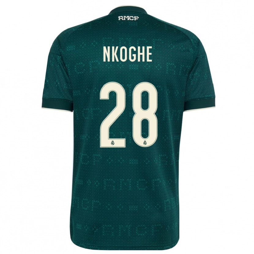 Danxen Damen Ariel Nkoghe #28 Dunkelgrauweiß Auswärtstrikot Trikot 2026/27 T-Shirt Österreich