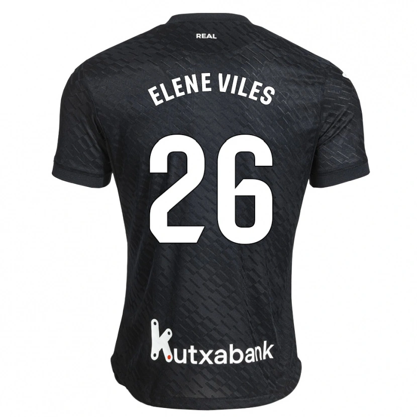 Danxen Damen Elene Viles Odriozola #26 Schwarz Weiß Auswärtstrikot Trikot 2026/27 T-Shirt Österreich