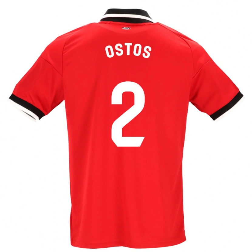 Danxen Damen Fran Ostos #2 Schwarz Weiß Rot Auswärtstrikot Trikot 2026/27 T-Shirt Österreich