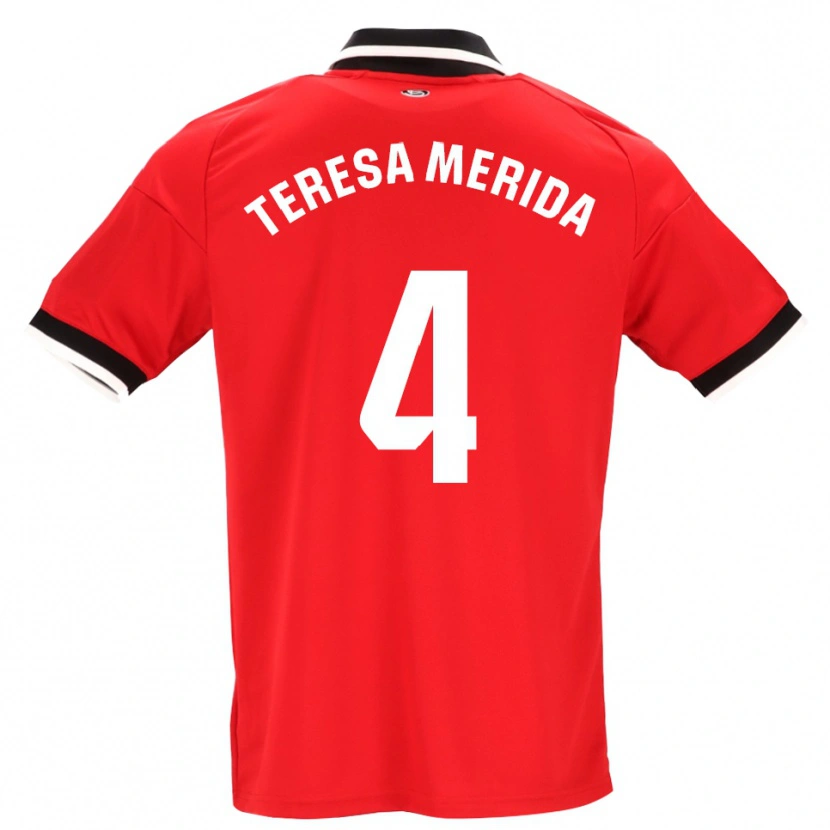 Danxen Damen Teresa Merida #4 Schwarz Weiß Rot Auswärtstrikot Trikot 2026/27 T-Shirt Österreich