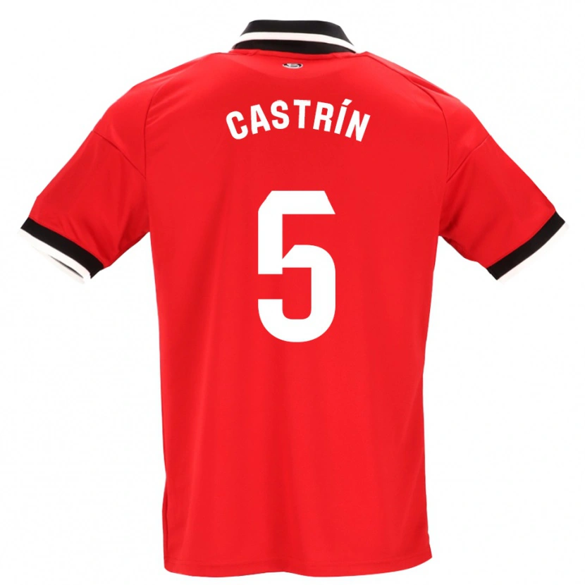 Danxen Damen Andrés Castrín #5 Schwarz Weiß Rot Auswärtstrikot Trikot 2026/27 T-Shirt Österreich