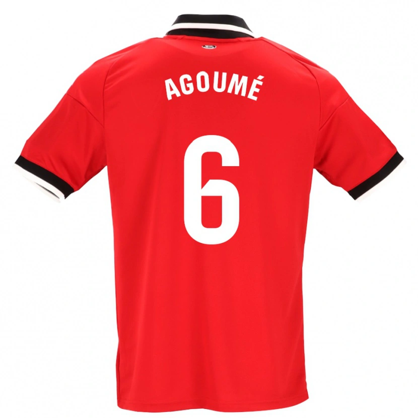 Danxen Damen Lucien Agoumé #6 Schwarz Weiß Rot Auswärtstrikot Trikot 2026/27 T-Shirt Österreich
