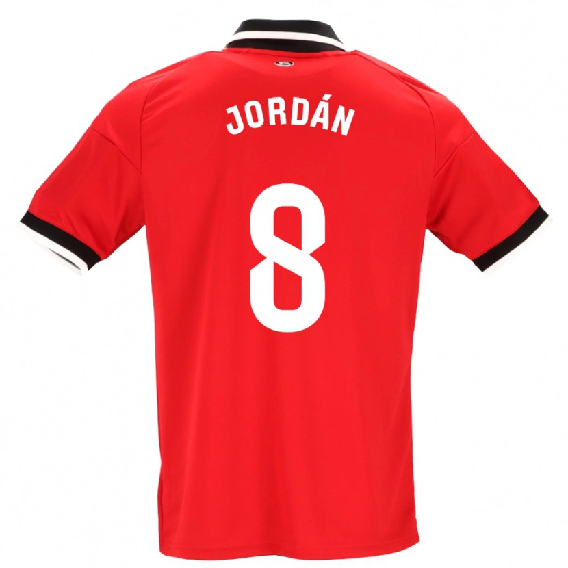 Danxen Damen Joan Jordán #8 Schwarz Weiß Rot Auswärtstrikot Trikot 2026/27 T-Shirt Österreich