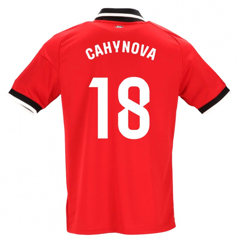 Danxen Damen Klara Cahynova #18 Schwarz Weiß Rot Auswärtstrikot Trikot 2026/27 T-Shirt Österreich