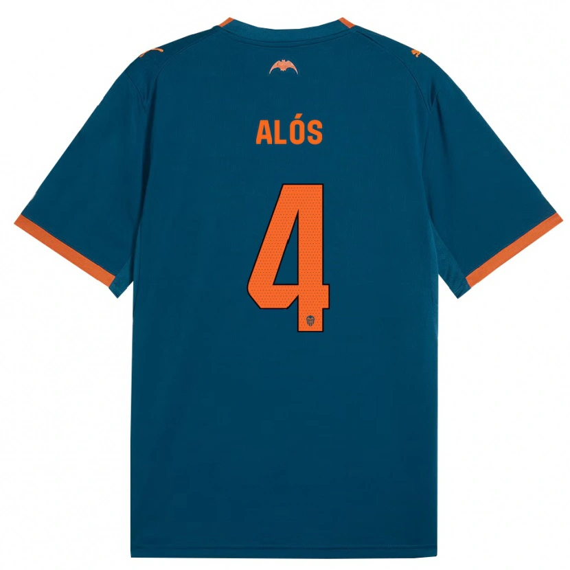 Danxen Damen Carlos Alós #4 Stahlblau Orange Auswärtstrikot Trikot 2026/27 T-Shirt Österreich