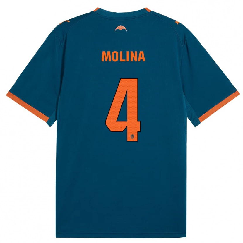 Danxen Damen María Molina #4 Stahlblau Orange Auswärtstrikot Trikot 2026/27 T-Shirt Österreich