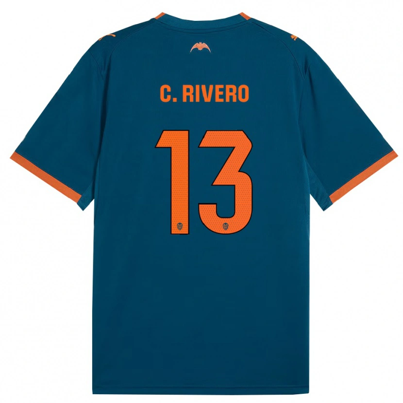 Danxen Damen Cristian Rivero #13 Stahlblau Orange Auswärtstrikot Trikot 2026/27 T-Shirt Österreich