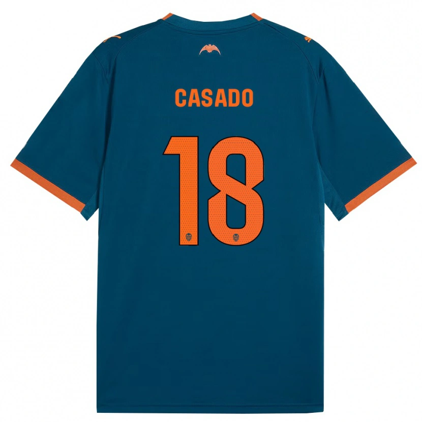 Danxen Damen Pau Casado #18 Stahlblau Orange Auswärtstrikot Trikot 2026/27 T-Shirt Österreich