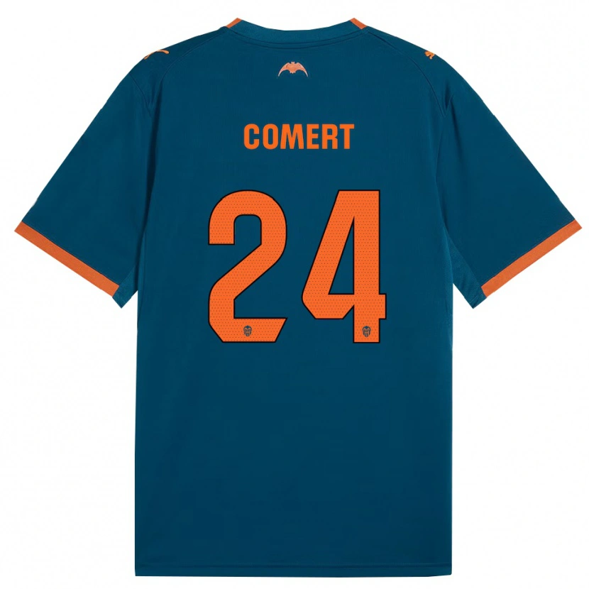 Danxen Damen Eray Comert #24 Stahlblau Orange Auswärtstrikot Trikot 2026/27 T-Shirt Österreich