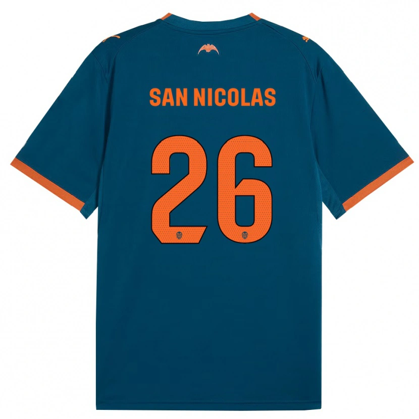 Danxen Damen Olga San Nicolas #26 Stahlblau Orange Auswärtstrikot Trikot 2026/27 T-Shirt Österreich