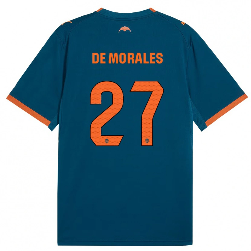 Danxen Damen Rubén Muñoz De Morales #27 Stahlblau Orange Auswärtstrikot Trikot 2026/27 T-Shirt Österreich