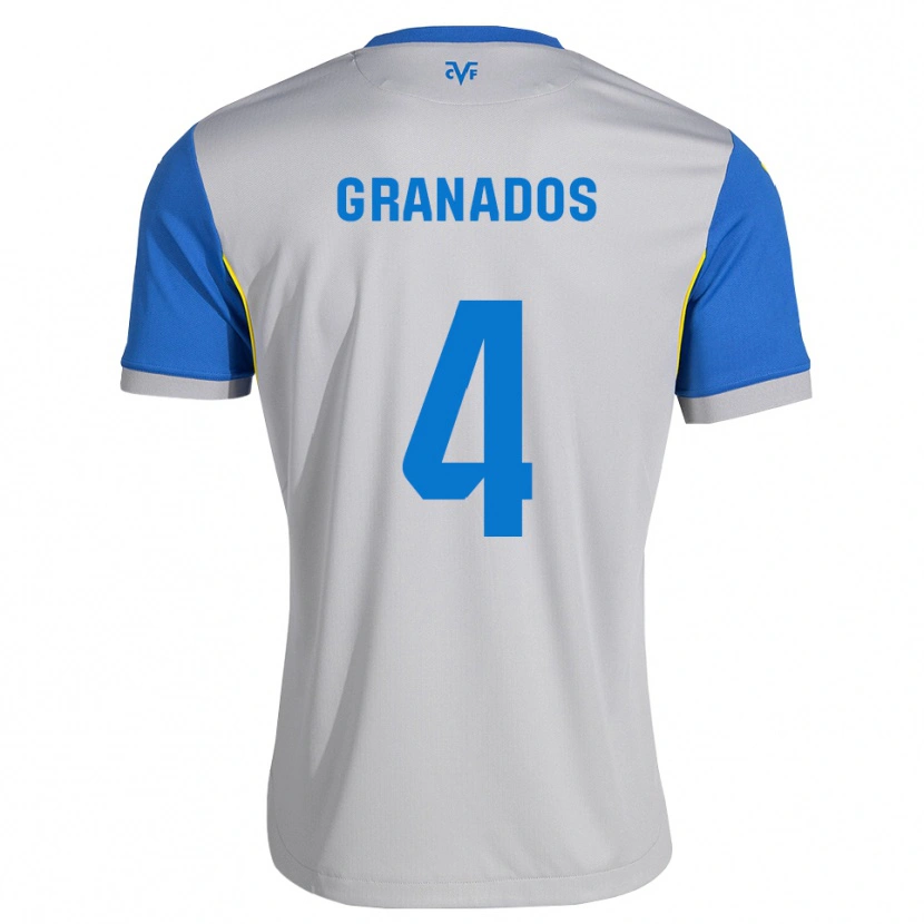 Danxen Damen Carlos Granados #4 Dodgerblau Grau Auswärtstrikot Trikot 2026/27 T-Shirt Österreich