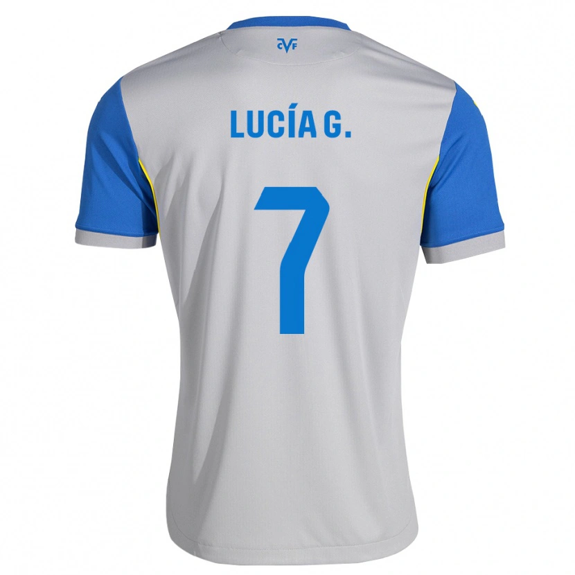 Danxen Damen Lucía Gómez #7 Dodgerblau Grau Auswärtstrikot Trikot 2026/27 T-Shirt Österreich