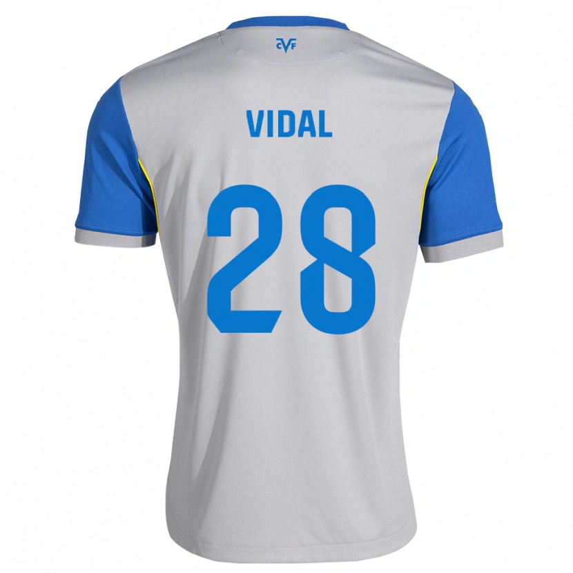 Danxen Damen Aran Vidal #28 Dodgerblau Grau Auswärtstrikot Trikot 2026/27 T-Shirt Österreich