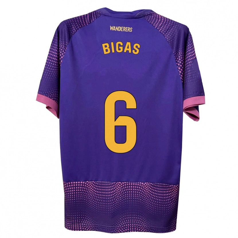 Danxen Damen Pedro Bigas #6 Lila Weiß Rosa Auswärtstrikot Trikot 2026/27 T-Shirt Österreich