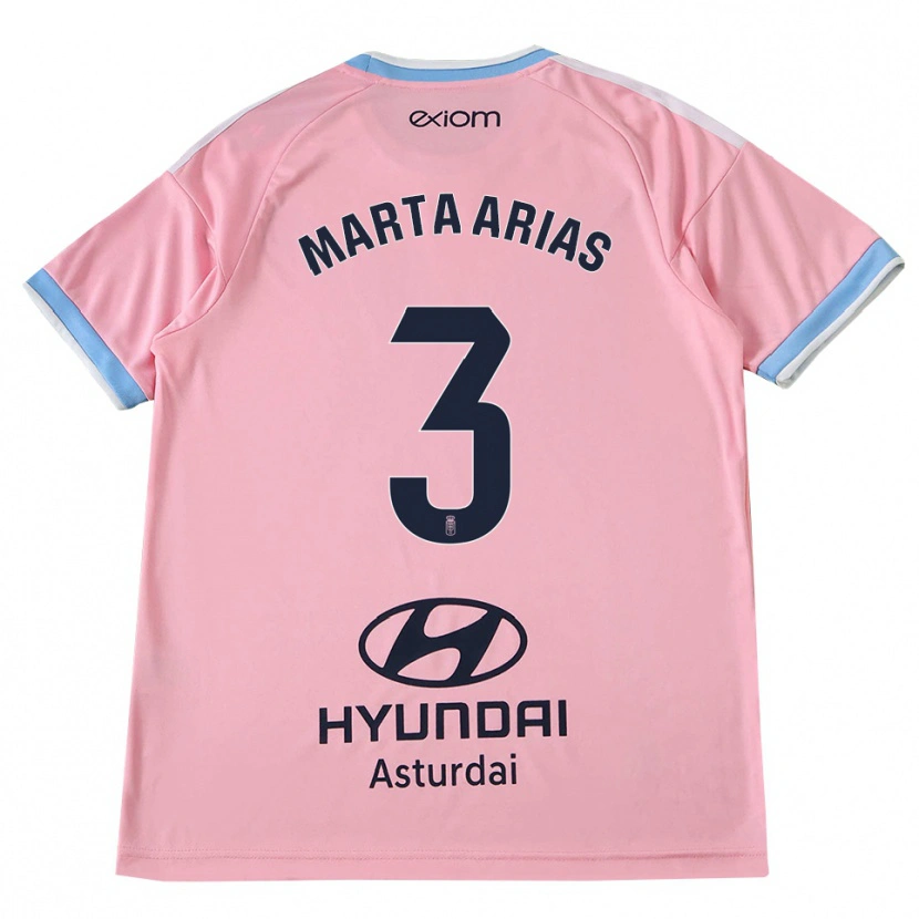 Danxen Damen Marta Arias #3 Kornblumenblau Rosa Auswärtstrikot Trikot 2026/27 T-Shirt Österreich