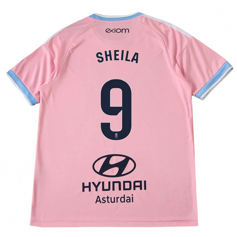 Danxen Damen Sheila Elorza Hernández #9 Kornblumenblau Rosa Auswärtstrikot Trikot 2026/27 T-Shirt Österreich