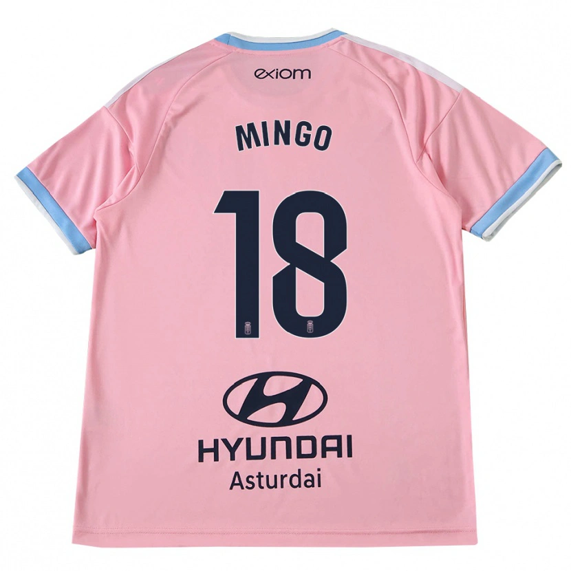 Danxen Damen Víctor Mingo #18 Kornblumenblau Rosa Auswärtstrikot Trikot 2026/27 T-Shirt Österreich