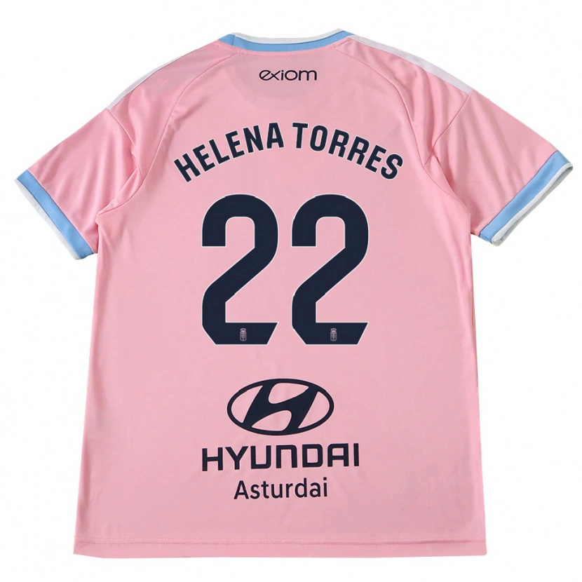 Danxen Damen Helena Torres Maiquez #22 Kornblumenblau Rosa Auswärtstrikot Trikot 2026/27 T-Shirt Österreich