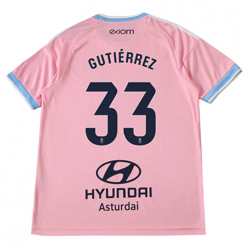 Danxen Damen Raúl Gutiérrez #33 Kornblumenblau Rosa Auswärtstrikot Trikot 2026/27 T-Shirt Österreich