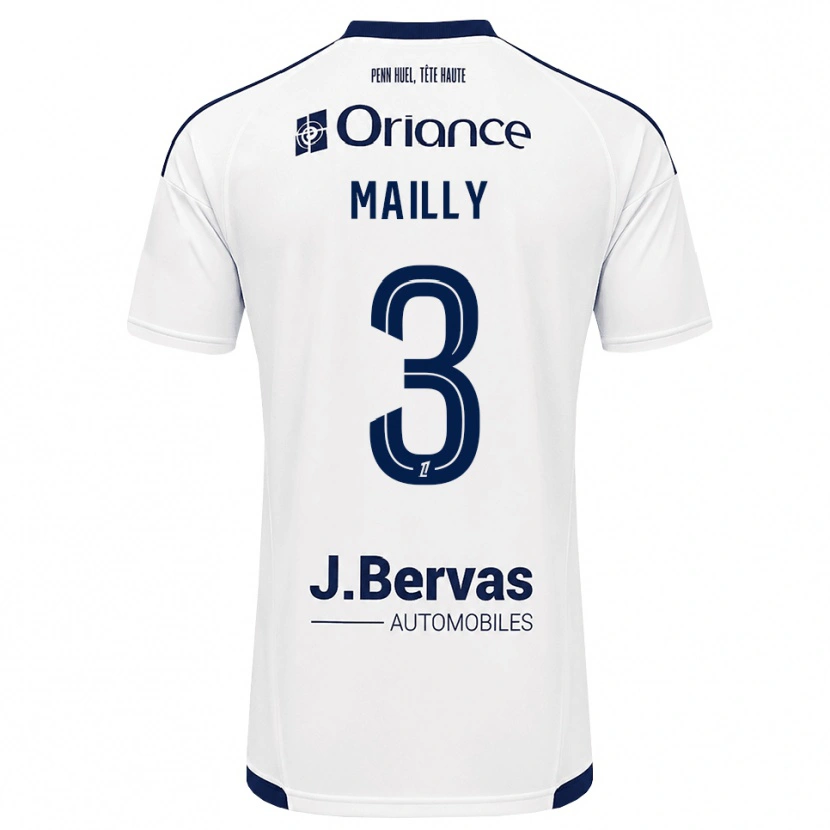 Danxen Damen Evan Mailly #3 Marineweiß Auswärtstrikot Trikot 2026/27 T-Shirt Österreich